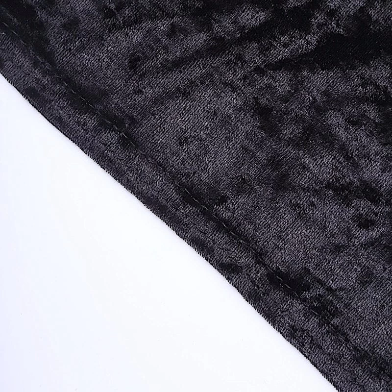 Round Fitted Cocktail Table Cover Crushed Velvet Tablecloth - Image 20