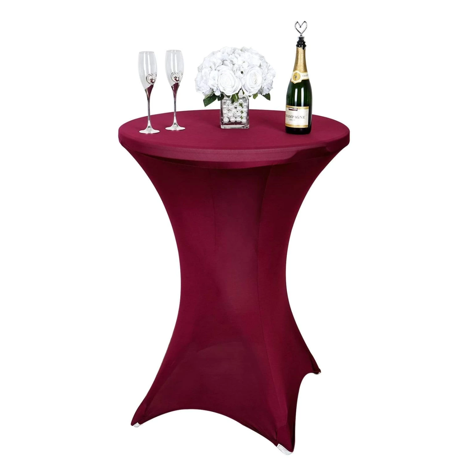 Fitted Spandex Cocktail Table Cover Tablecloth - Image 6