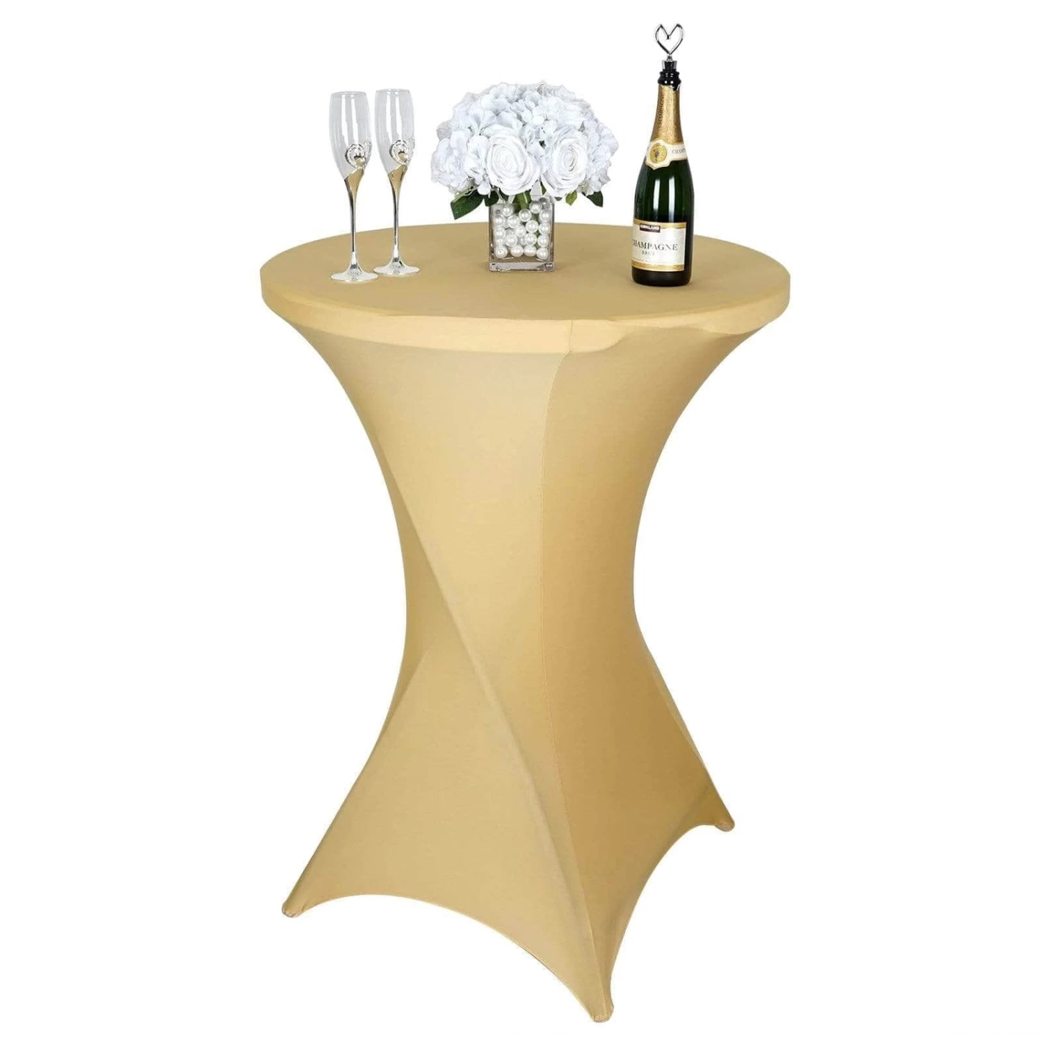 Fitted Spandex Cocktail Table Cover Tablecloth - Image 9