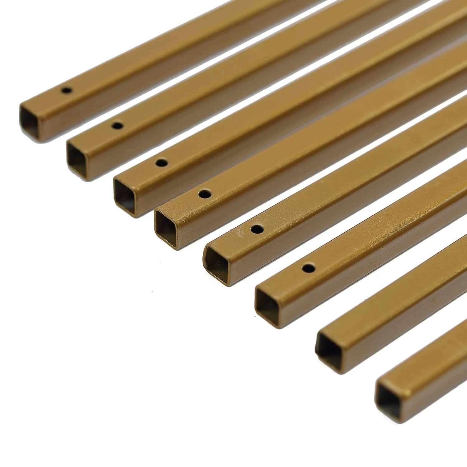 2 Pcs 12 In Tall Matte Metal Geometric Rectangular Stands Flower Vase Holders - Image 14