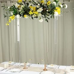 40 In Clear Over The Table Rectangular Acrylic Flower Display Stand
