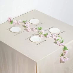 2 Pcs 7 Feet Silk Cherry Blossom Flower Garlands