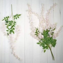 5 Bushes 44 In Tall Hanging Artificial Wisteria Flowers Vine Garland