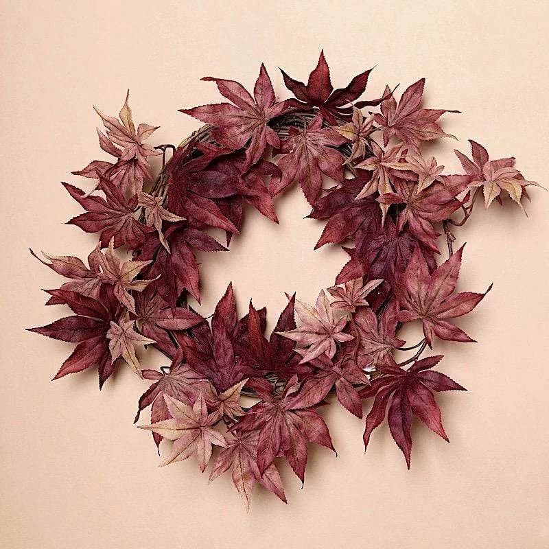70 In Artificial Fall Maple Leaf Garland Faux Autumn Foliage - Image 12