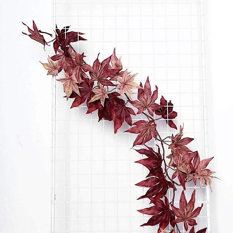 70 In Artificial Fall Maple Leaf Garland Faux Autumn Foliage - Image 13