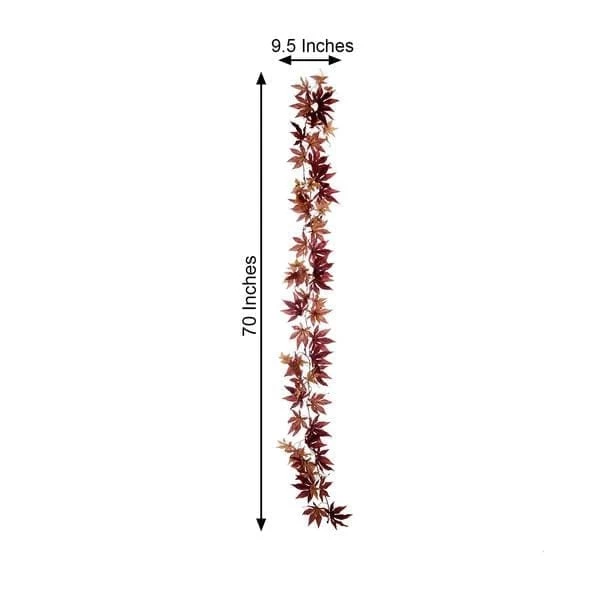 70 In Artificial Fall Maple Leaf Garland Faux Autumn Foliage - Image 19