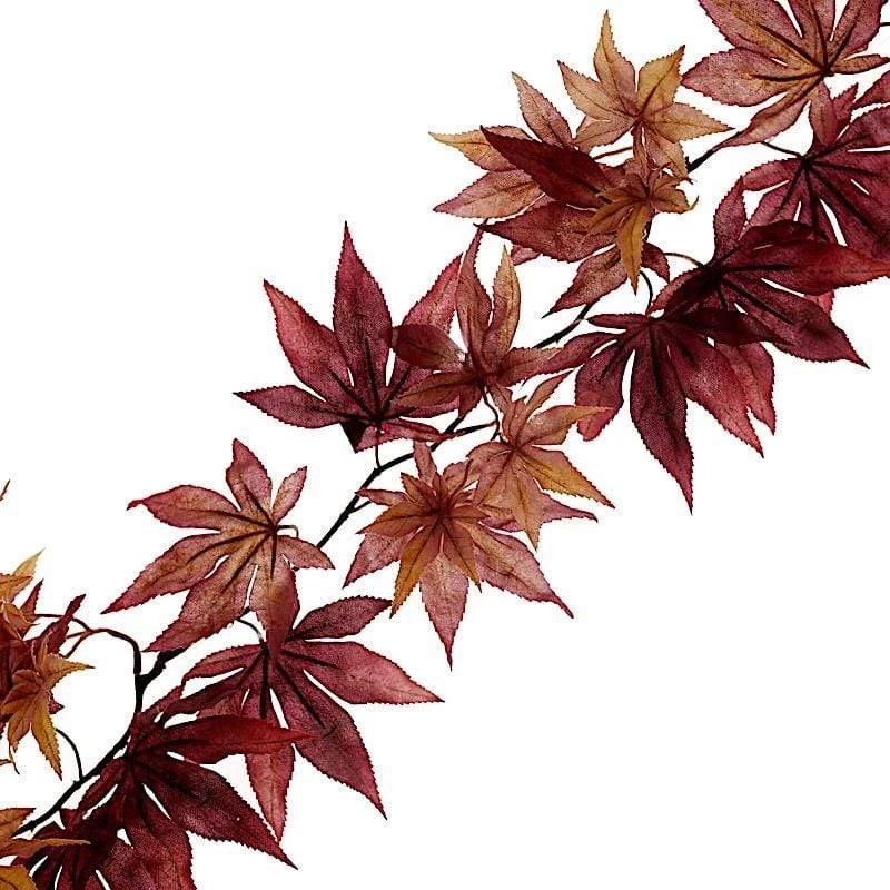 70 In Artificial Fall Maple Leaf Garland Faux Autumn Foliage - Image 20