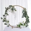 24 In Round Metal Floral Hoop Standing Wreath Ring Centerpiece