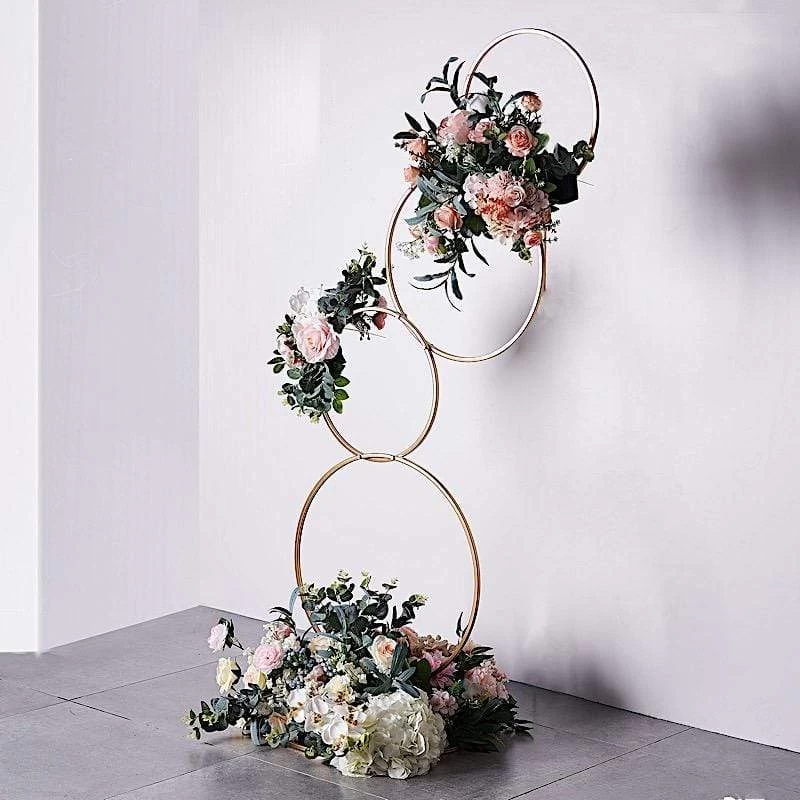 Metal Hoops Pillar Stand Backdrop Decoration - Image 5