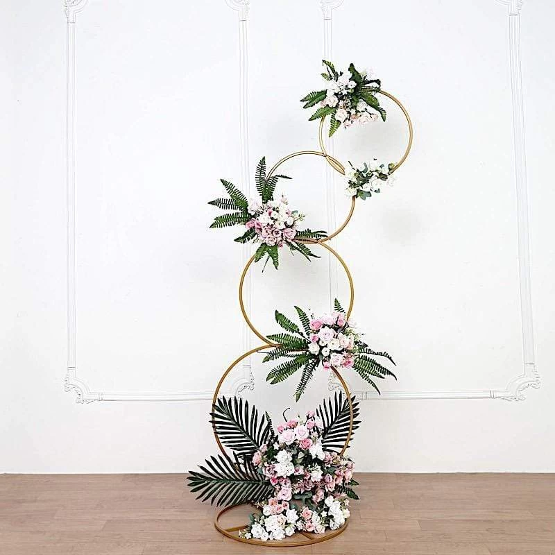 Metal Hoops Pillar Stand Backdrop Decoration - Image 13