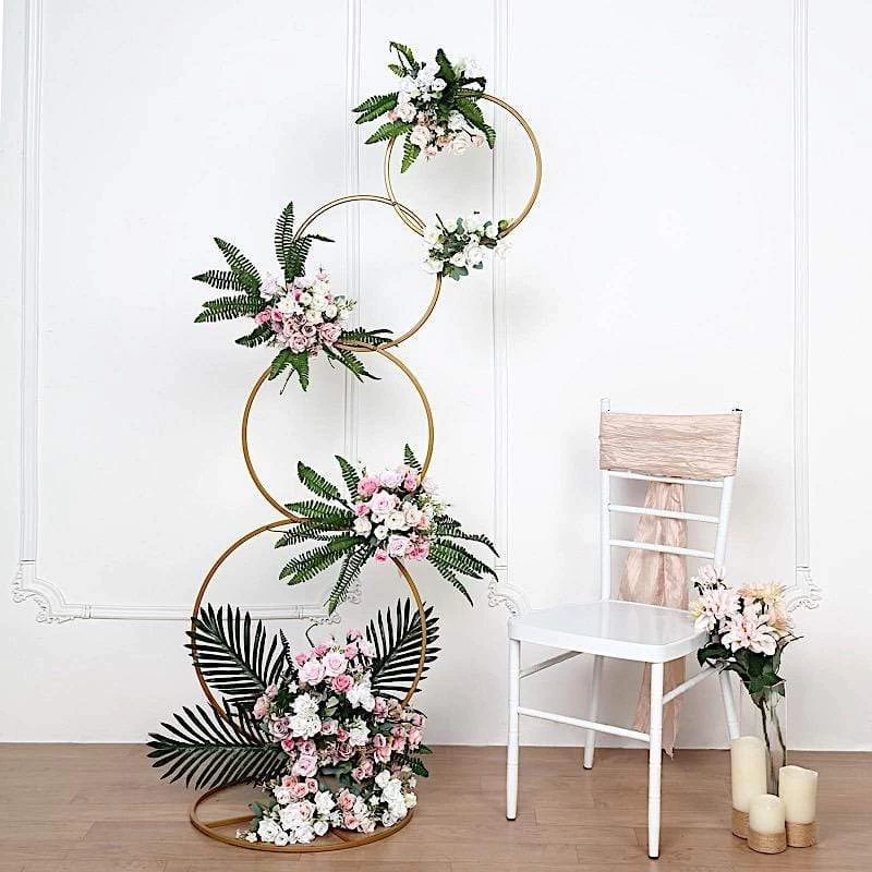 Metal Hoops Pillar Stand Backdrop Decoration - Image 14