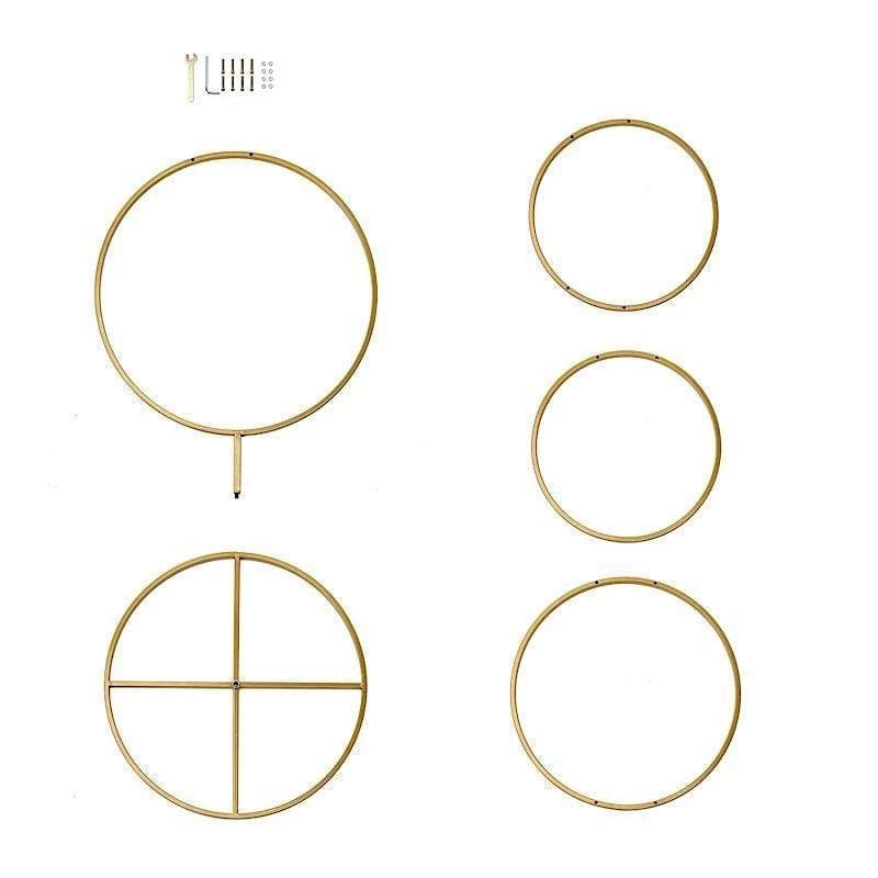 Metal Hoops Pillar Stand Backdrop Decoration - Image 16