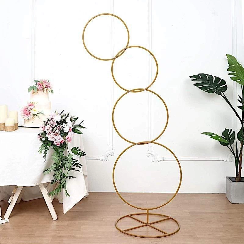 Metal Hoops Pillar Stand Backdrop Decoration - Image 18
