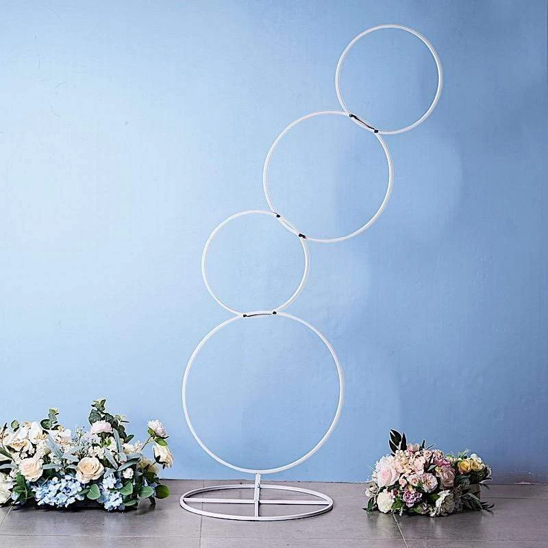 Metal Hoops Pillar Stand Backdrop Decoration - Image 19