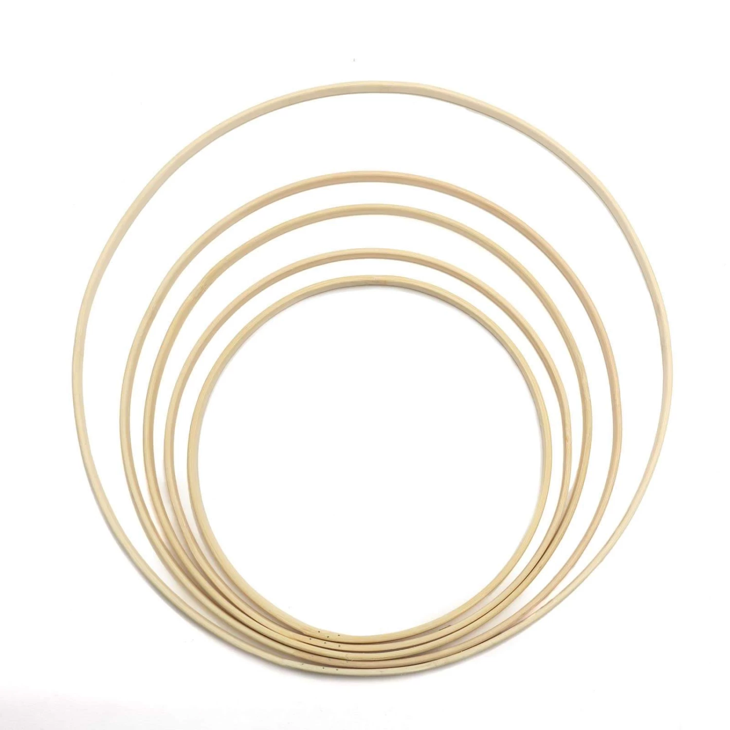 5 Pcs Metal Round Hoops Hanging Wreaths Rings - Image 18