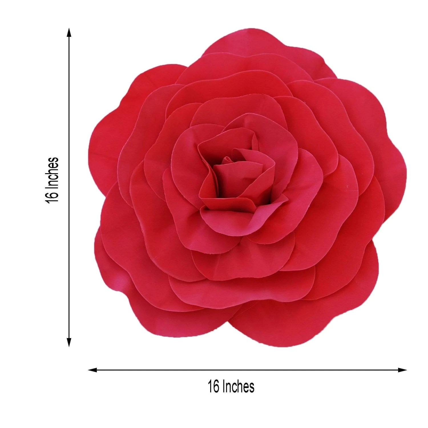 4 Pcs 16" Wide Foam Large Roses For Flower Walls - Image 11
