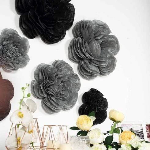 6 Pcs 7 In 9 In 11 In Paper Peony Tissue Flowers - Image 5