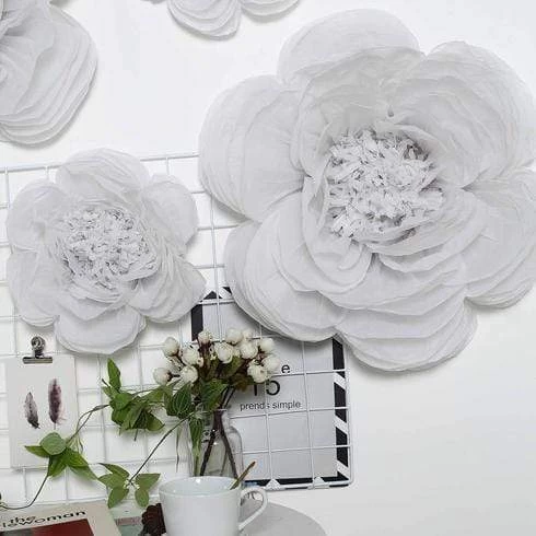 6 Pcs 7 In 9 In 11 In Paper Peony Tissue Flowers - Image 14