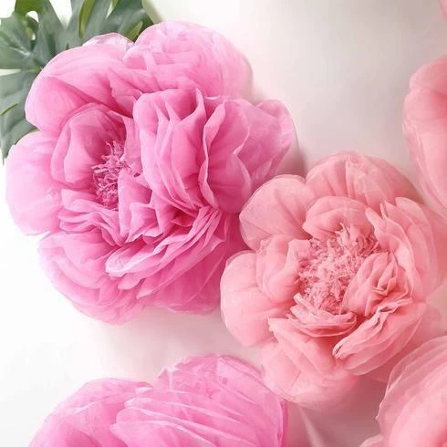 6 Pcs 7 In 9 In 11 In Paper Peony Tissue Flowers - Image 20