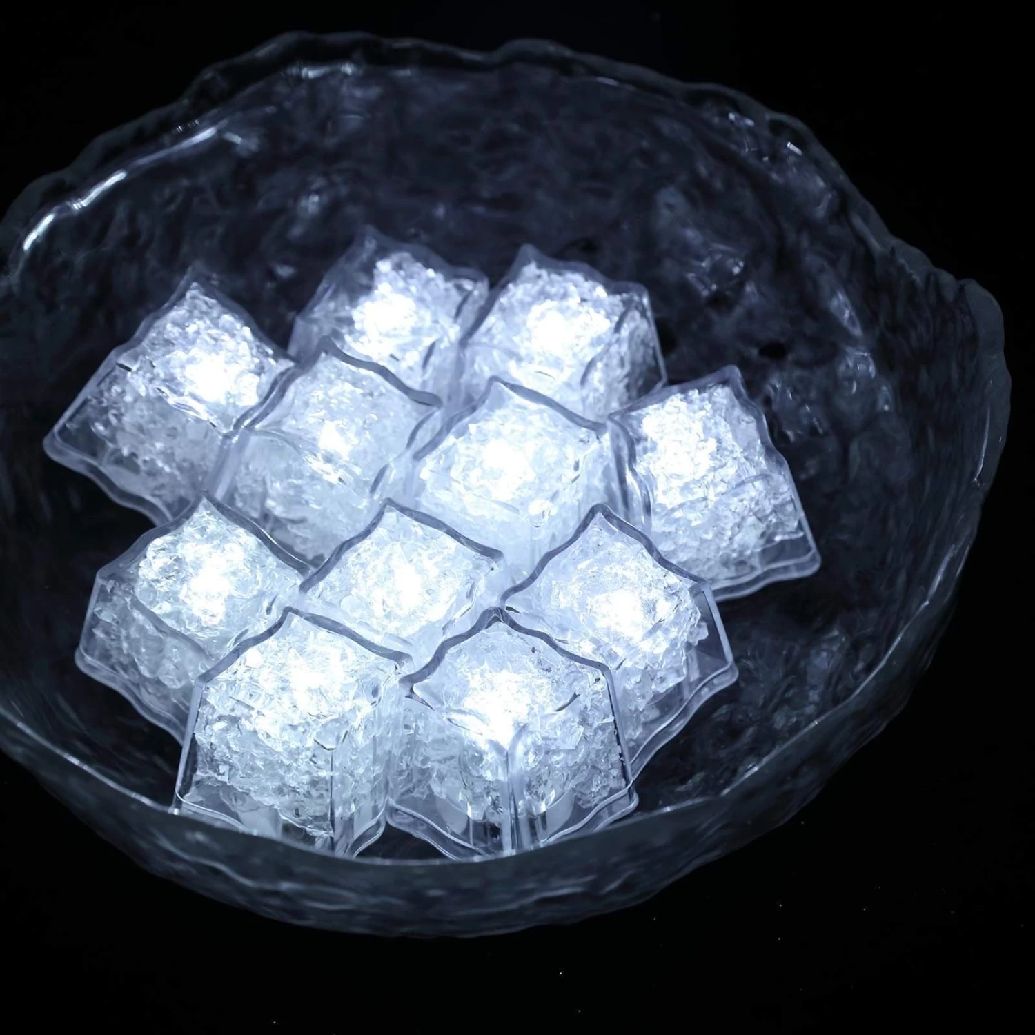 12 Pcs White LED Small Submersible Cube Lights - Image 2