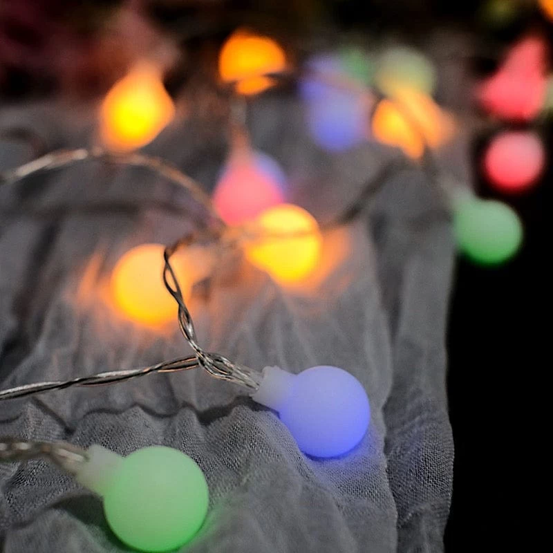 16 Feet Assorted LED Bulbs Battery Operated String Lights Garland With Remote - Image 9