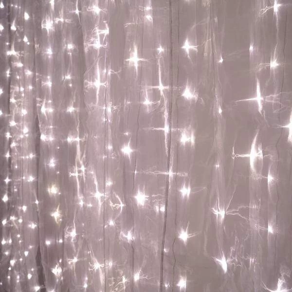18 Feet X 9 Feet LED Lights With Organza Backdrop Curtain - Image 4
