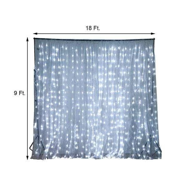 18 Feet X 9 Feet LED Lights With Organza Backdrop Curtain - Image 10