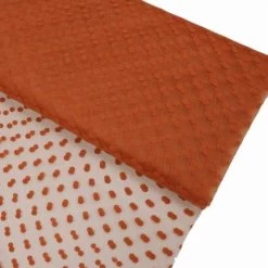 60 Inch X 10 Yards Orange Polka Dots Tulle Roll