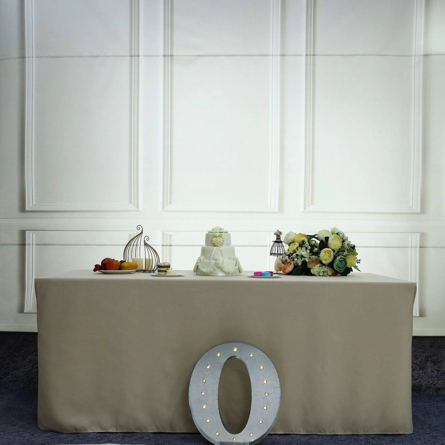 Silver Marquee Number Warm White LED Lighted Sign - Image 3