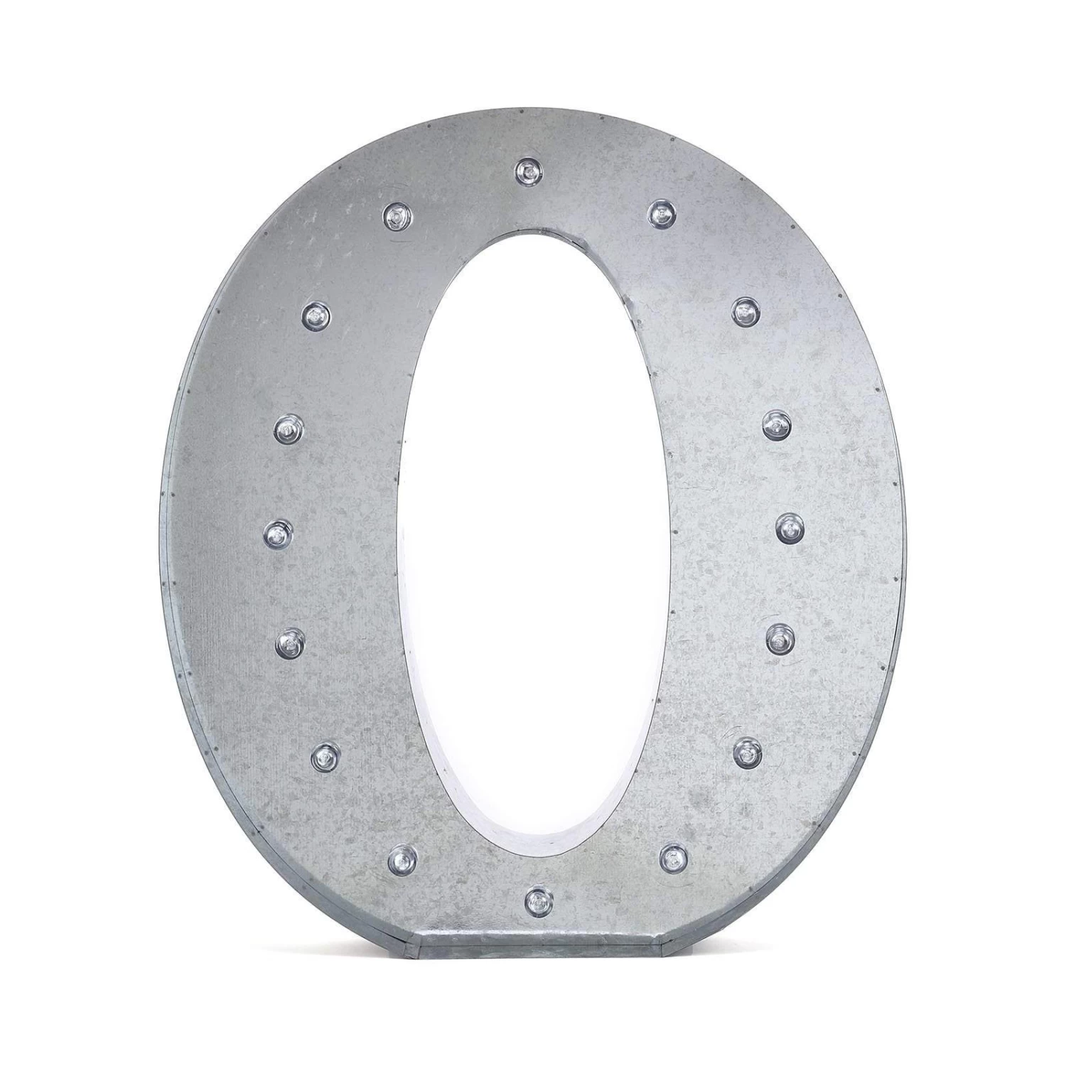 Silver Marquee Number Warm White LED Lighted Sign - Image 7