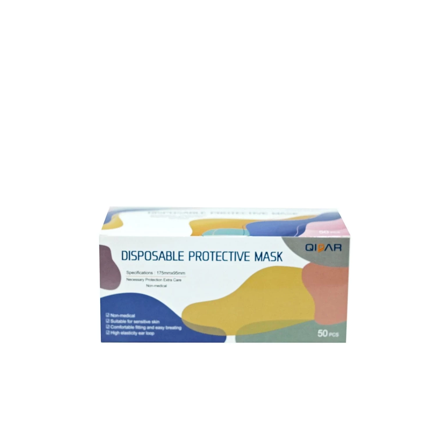 50 Pcs 3 Layer Breathable Disposable Face Masks Protective Covers - Image 5