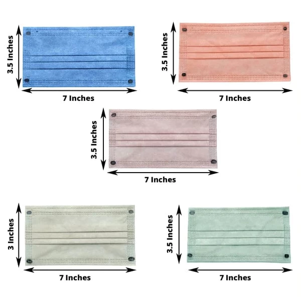 50 Pcs 3 Layer Breathable Disposable Face Masks Protective Covers - Image 9