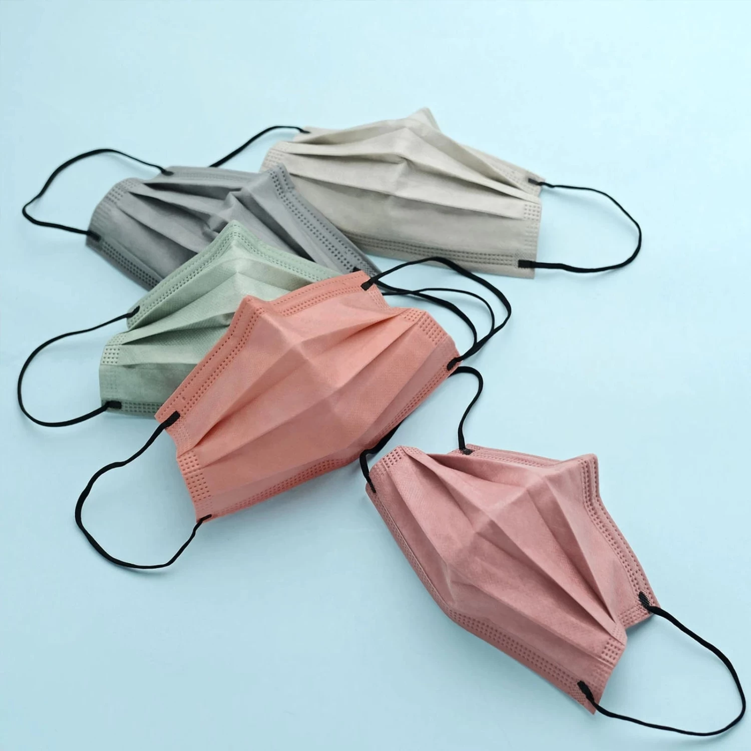 50 Pcs 3 Layer Breathable Disposable Face Masks Protective Covers