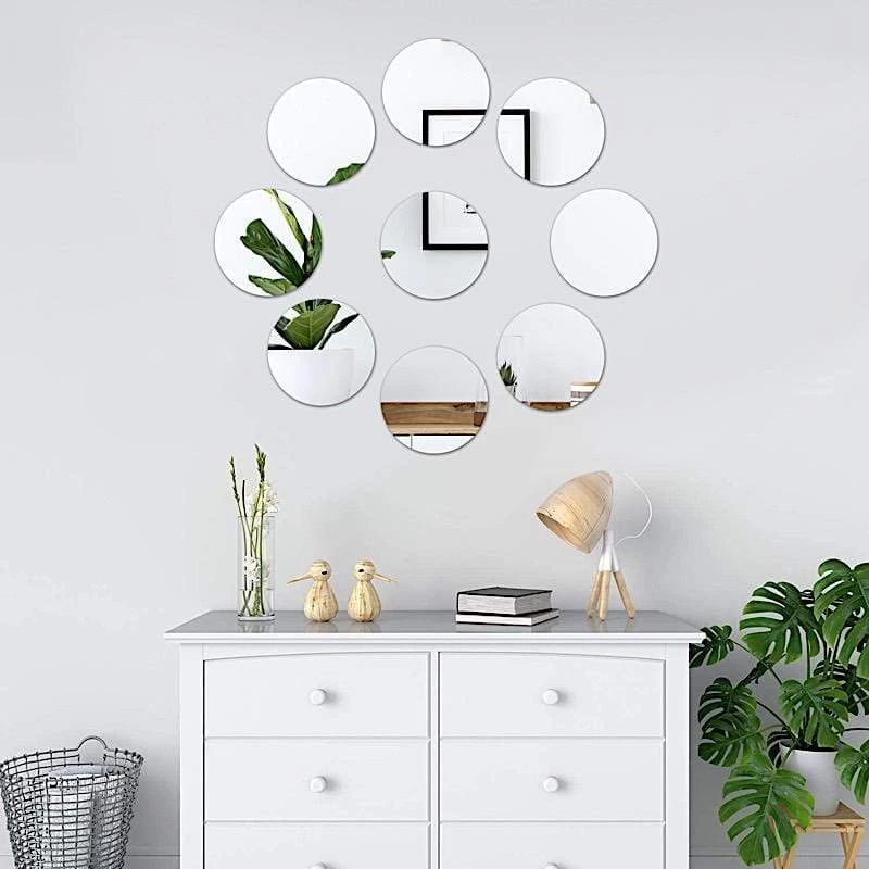 6 Pcs 6" Wide Round Mirrors Centerpieces - Image 7