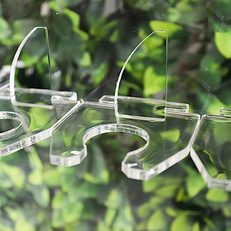 5 Feet Clear 5-Tier Acrylic Wine Glass Rack Champagne Flute Holder Stand - Image 7