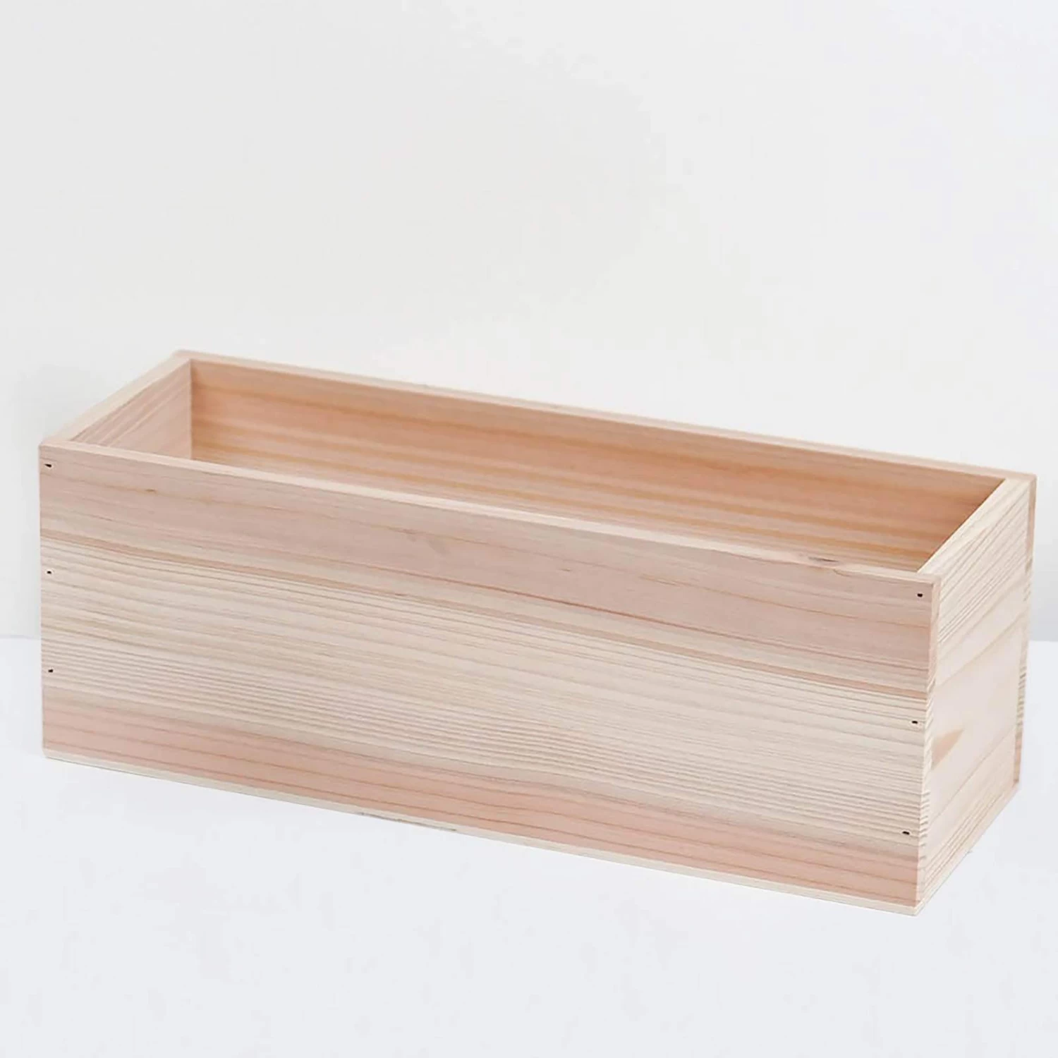 14" X 5" Wood Rustic Rectangular Planter Box Holders Centerpieces - Image 10