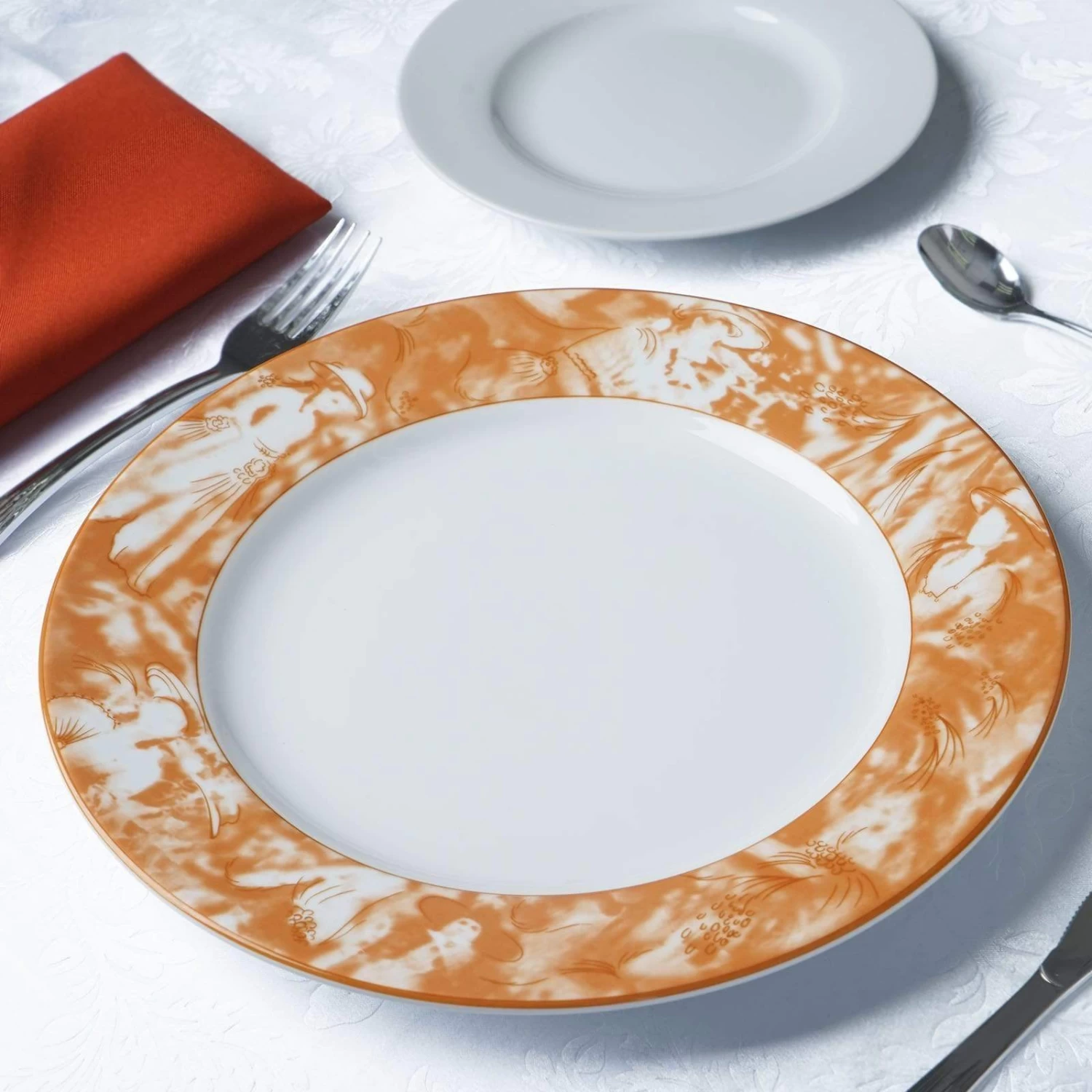 12 Pcs 11.5" Round Commercial Grade Porcelain Dinner Plates - Image 13