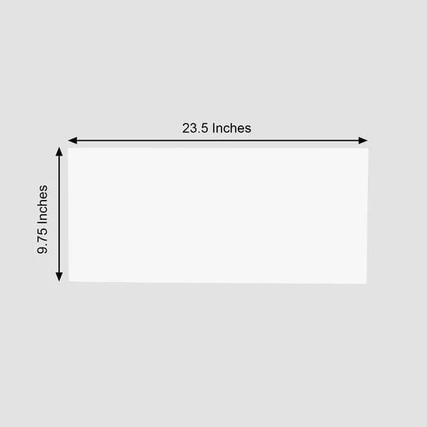 2 White 24x10 In Rectangle Plexiglass Sheets DIY Acrylic Sign Boards - Image 4