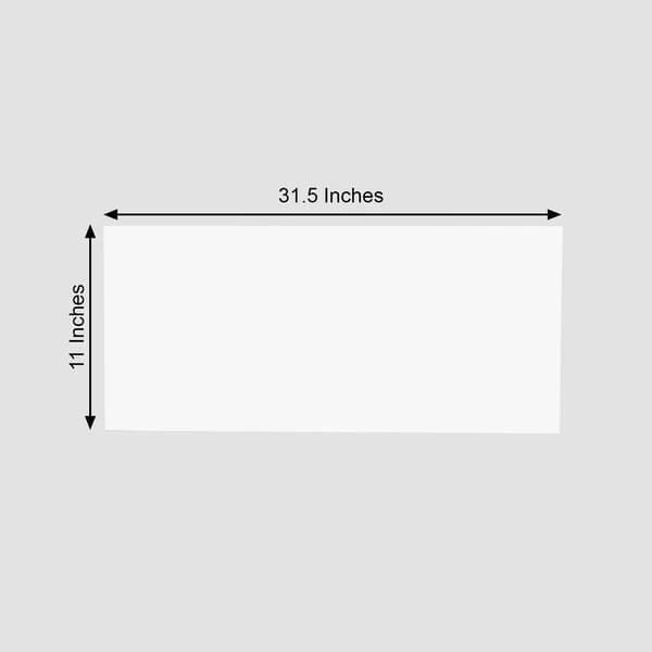 2 White 24x10 In Rectangle Plexiglass Sheets DIY Acrylic Sign Boards - Image 11