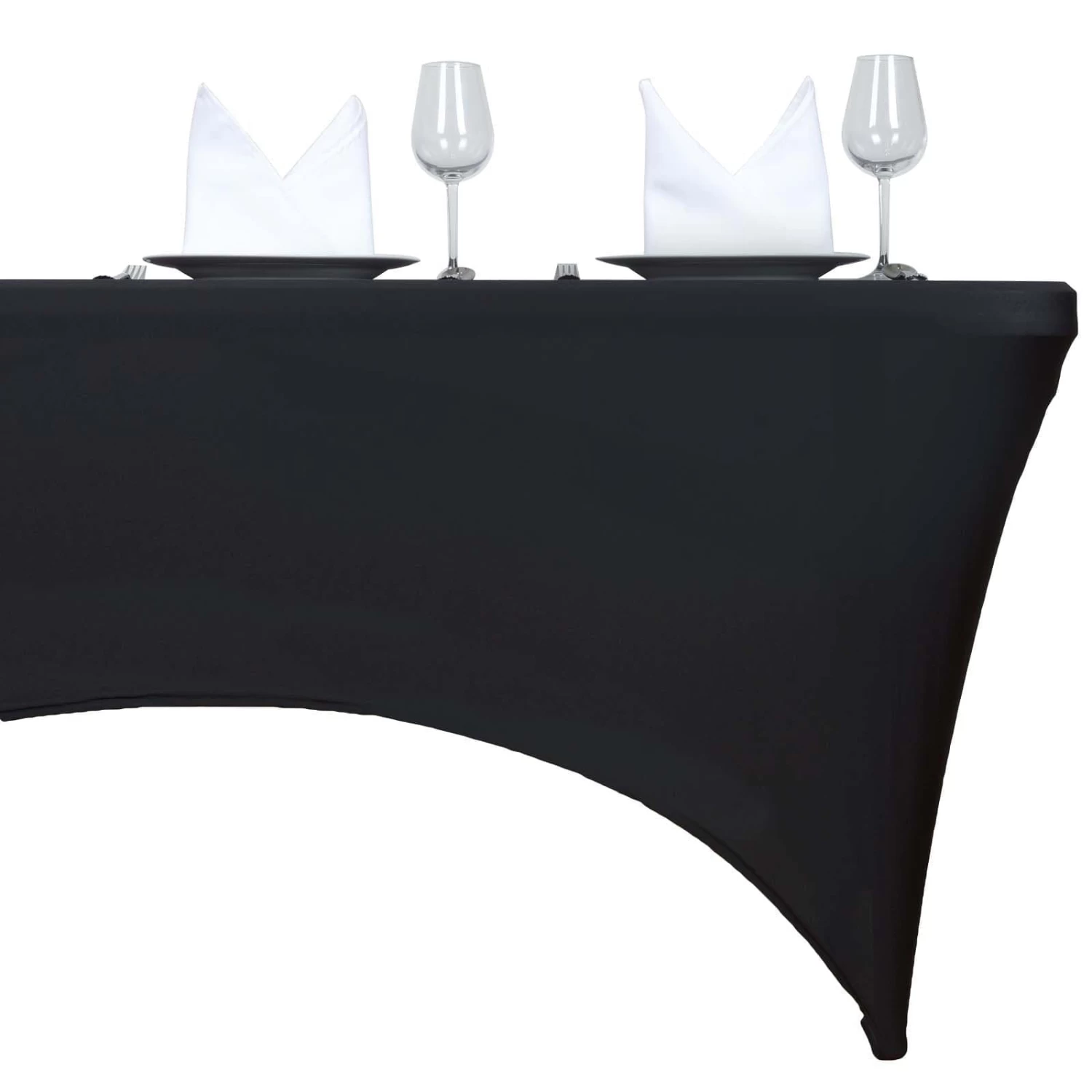 4 Feet Rectangular Fitted Spandex Tablecloth - Image 3