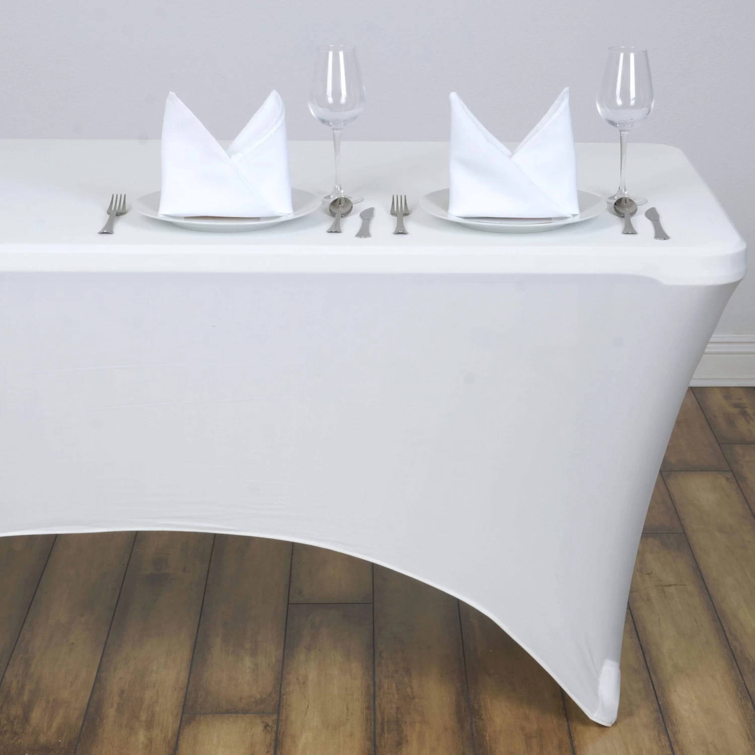 4 Feet Rectangular Fitted Spandex Tablecloth - Image 10