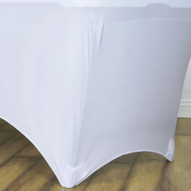 4 Feet Rectangular Fitted Spandex Tablecloth - Image 12