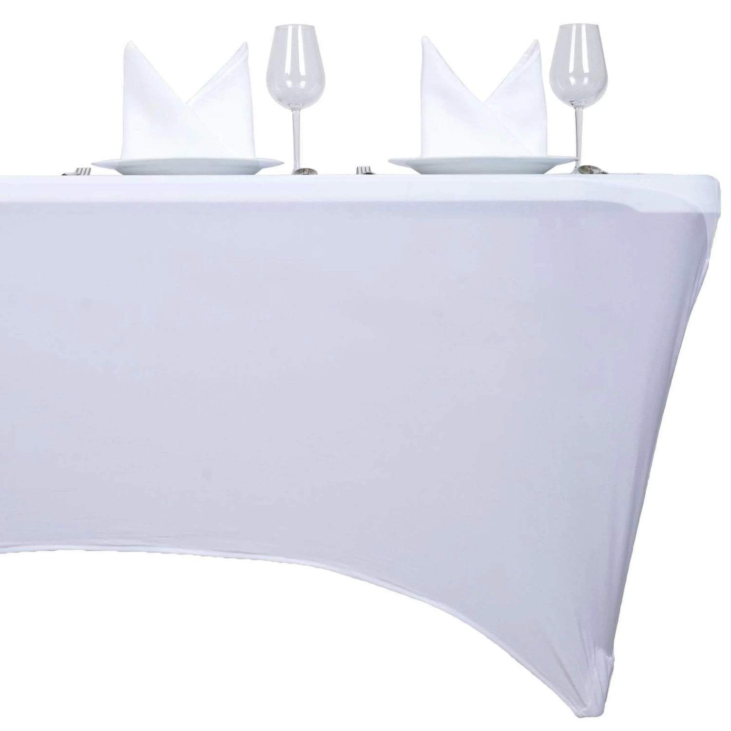 4 Feet Rectangular Fitted Spandex Tablecloth - Image 13