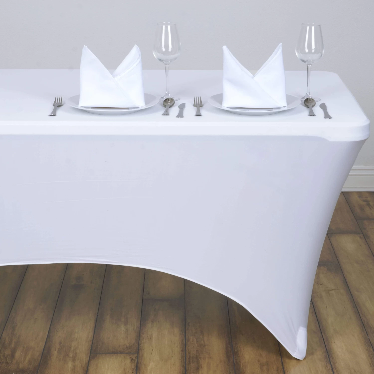 4 Feet Rectangular Fitted Spandex Tablecloth - Image 15