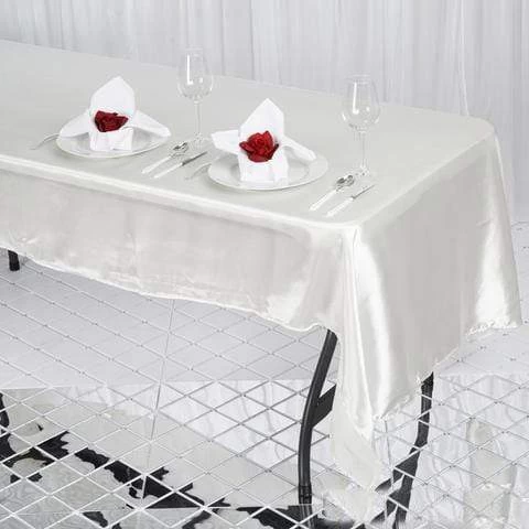 50x120" Satin Rectangle Tablecloth - Image 12