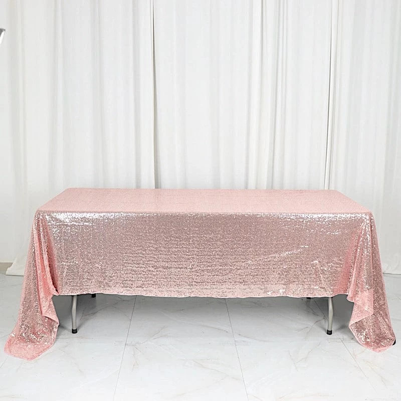 60" X 126" Sequin Rectangular Tablecloth - Image 13