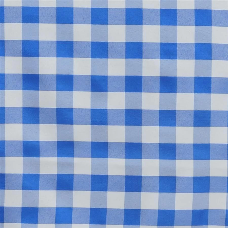60x126" Gingham Checkered Polyester Rectangular Tablecloth - Image 14