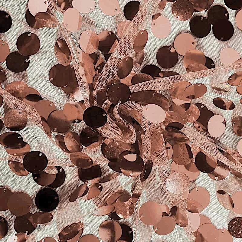 90" X 132" Big Payette Sequin Rectangular Tablecloth - Image 6