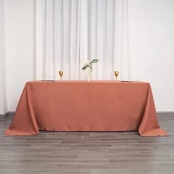 90 X 132 Inch Polyester Rectangular Tablecloth