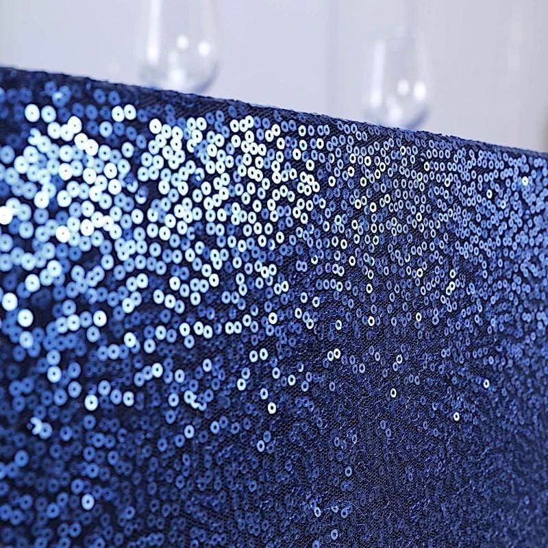 90" X 132" Sequin Rectangular Tablecloth - Image 5
